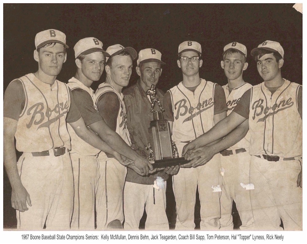Boone High Baseball Champions 1967 Seniors