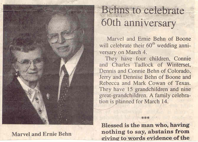 Dennis Behn Parents