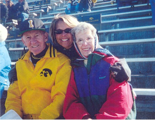 Hal Lyness, daughter Becky, and wife Betty